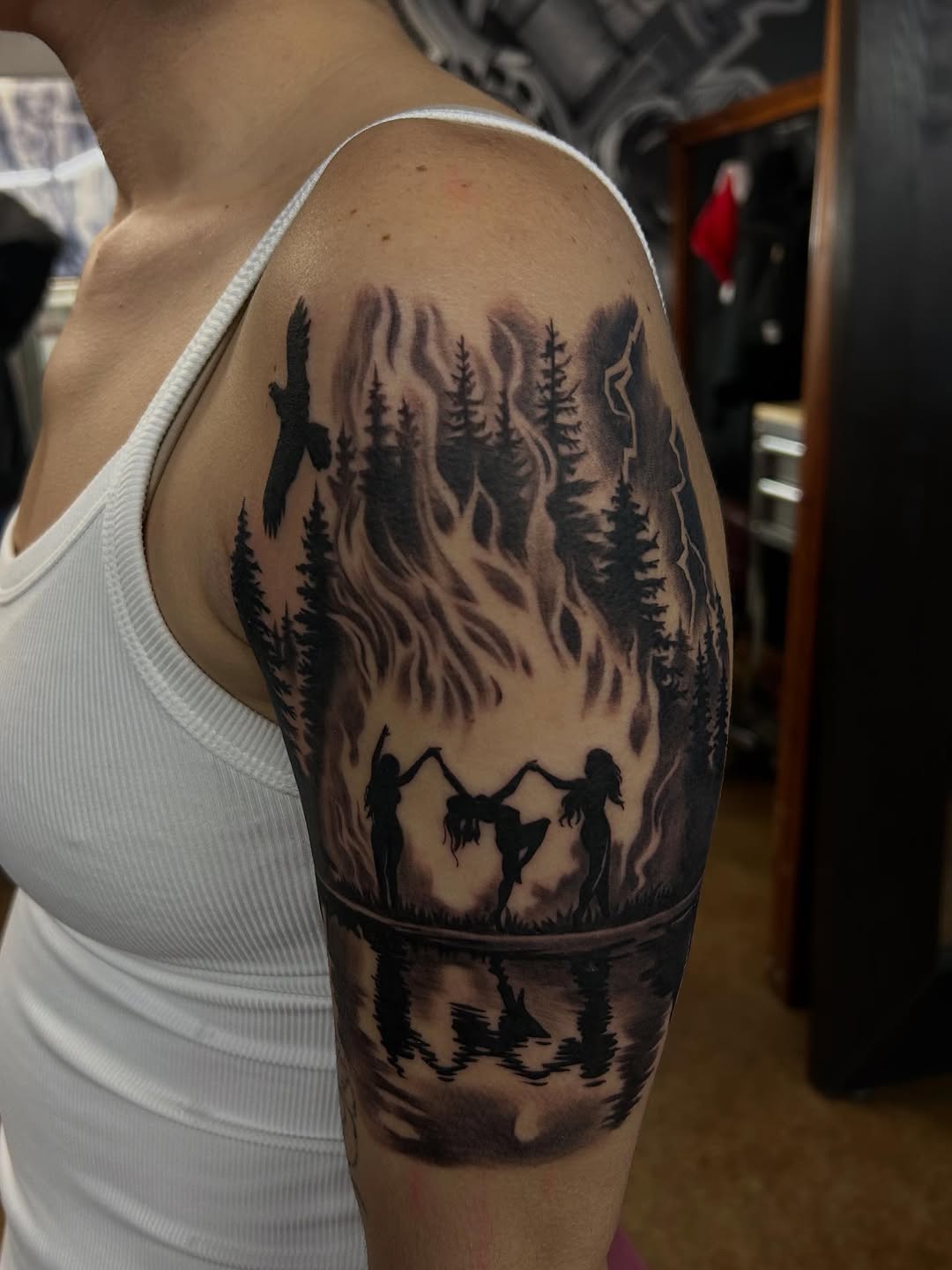 Tattoo by @empire_ink.slc — blackwork, illustrative