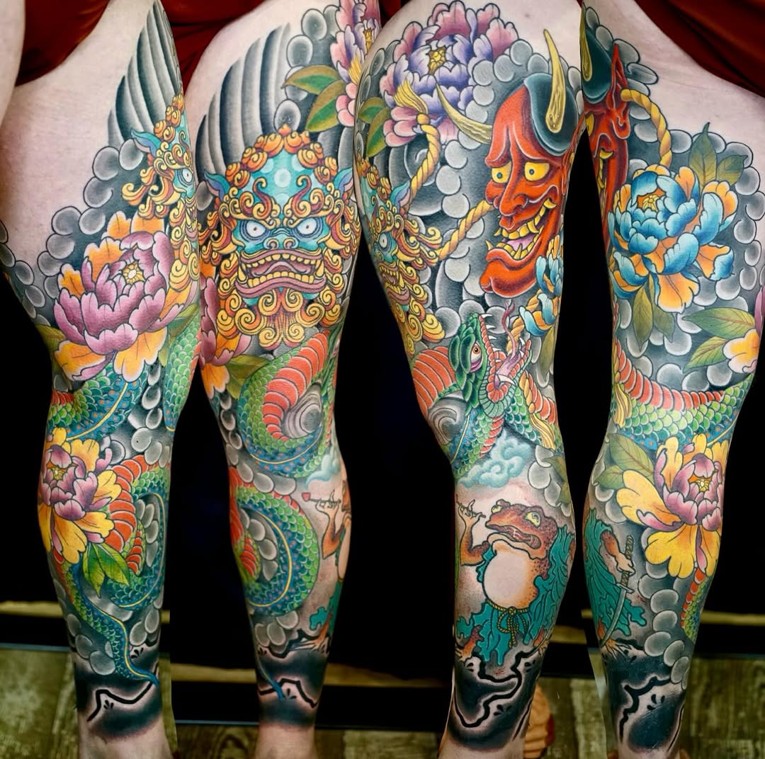 Tattoo by @mikeatidwell — japanese_irezumi, neo_traditional