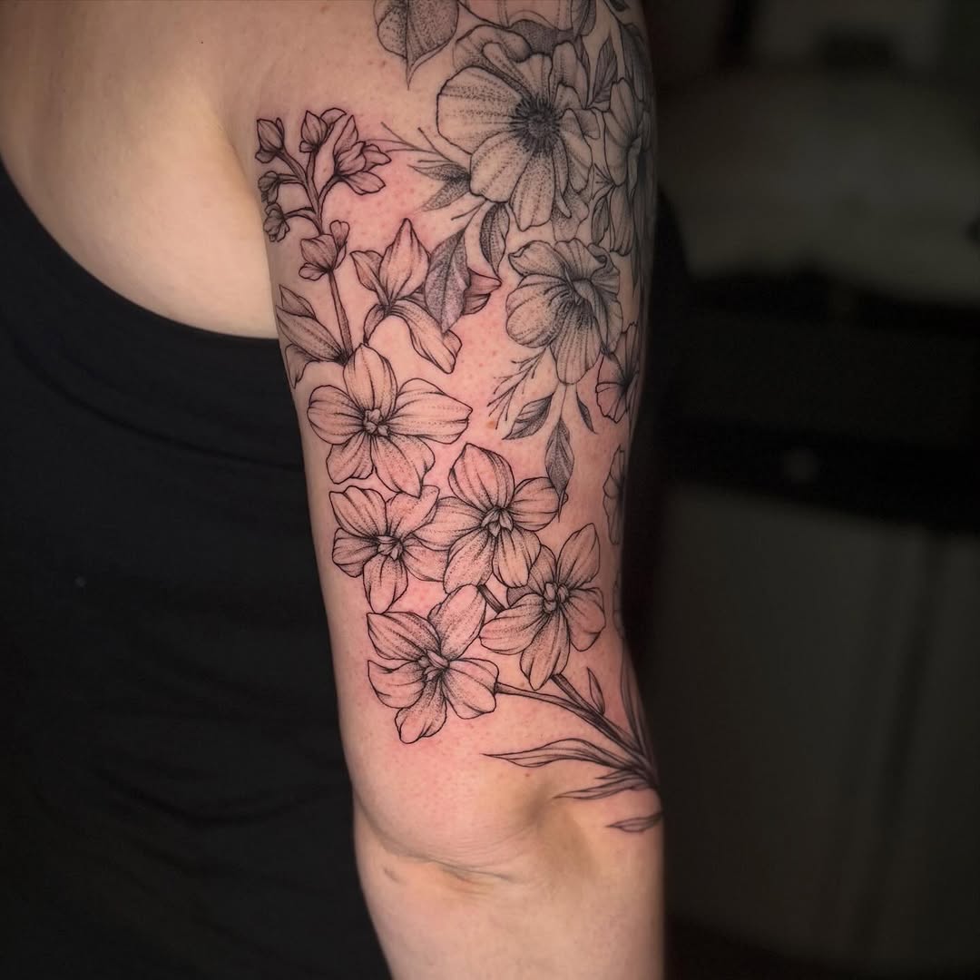 Tattoo by @greimey.ink — illustrative, black_and_grey