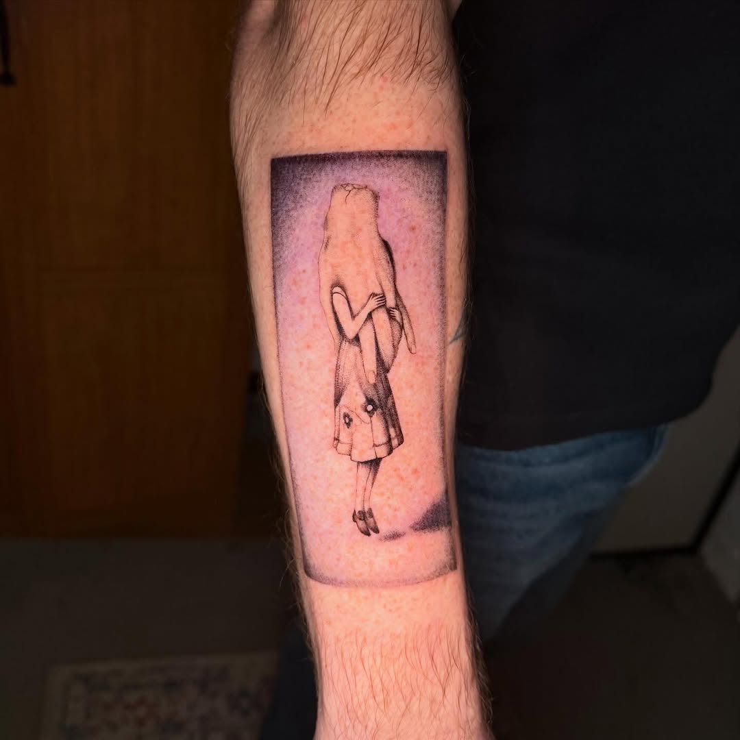 Tattoo by @greimey.ink — illustrative, black_and_grey