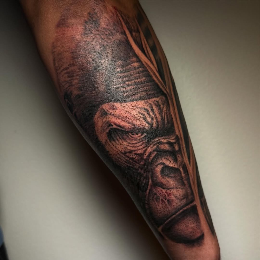 Tattoo by @rex.ink98 — realism, black_and_grey
