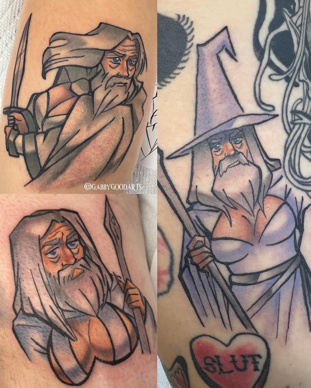 Tattoo by @gabbygoodarts — illustrative, new_school