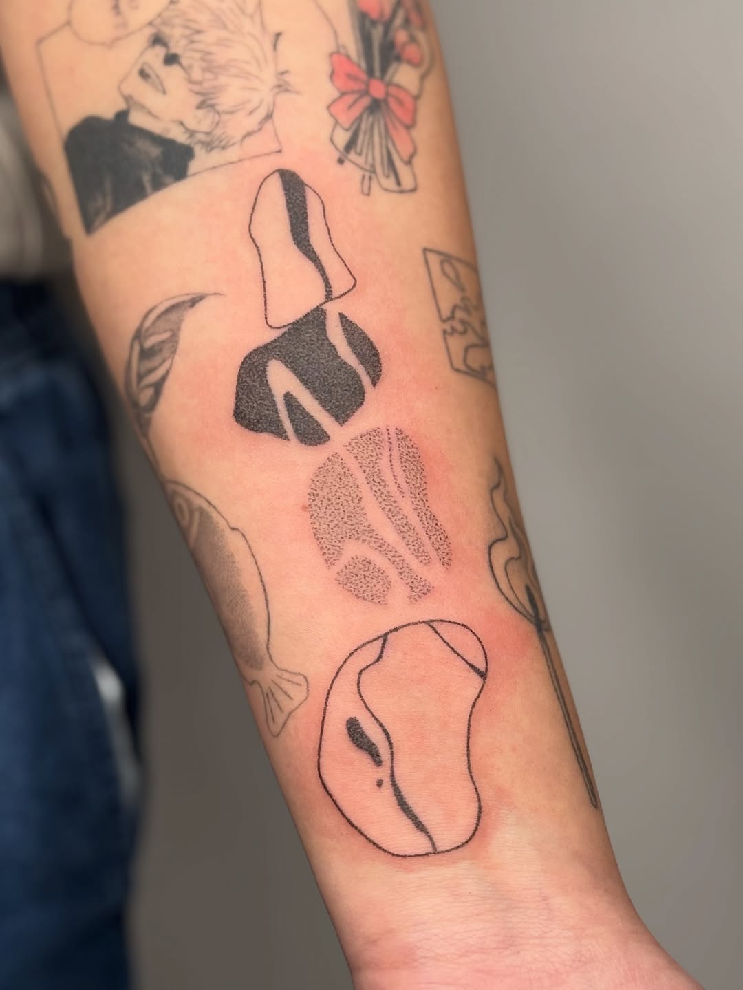 Tattoo by @poke.aaa.dots — blackwork, dotwork