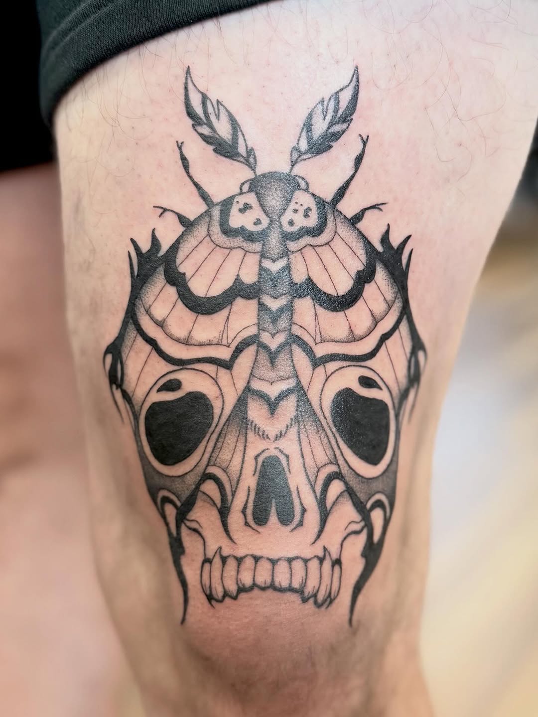 Tattoo by @katiestacytattoo — blackwork
