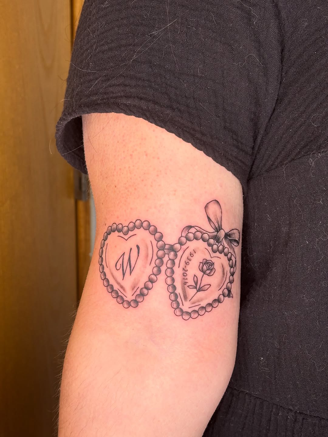 Tattoo by @kyshae.tattoos — fine_line, black_and_grey