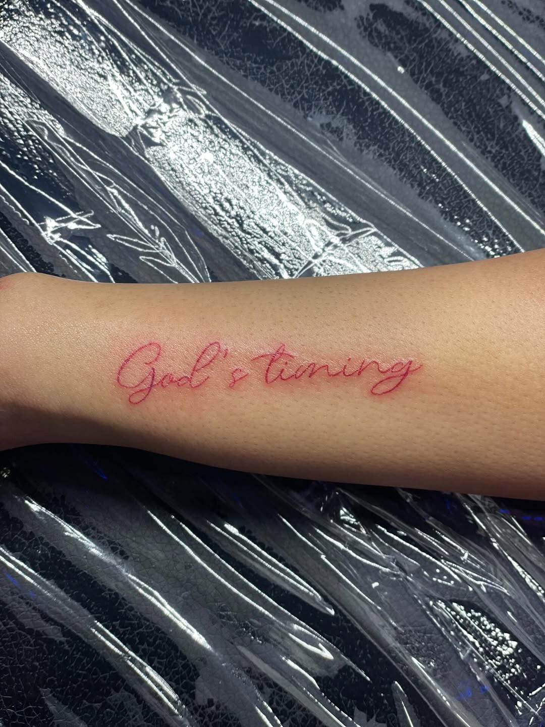Tattoo by @hunchos_dab_of_ink โ lettering_script, fine_line