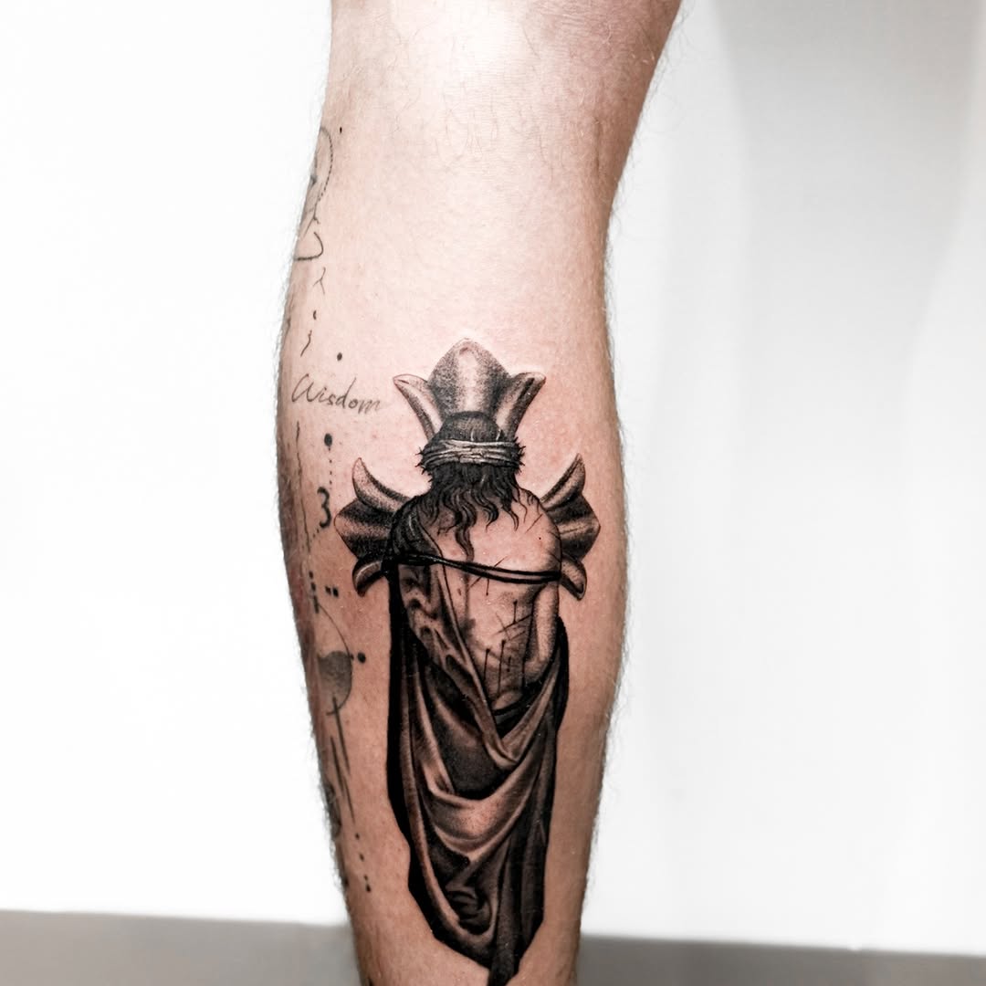 Tattoo by @banky7_tattooist — black_and_grey, realism