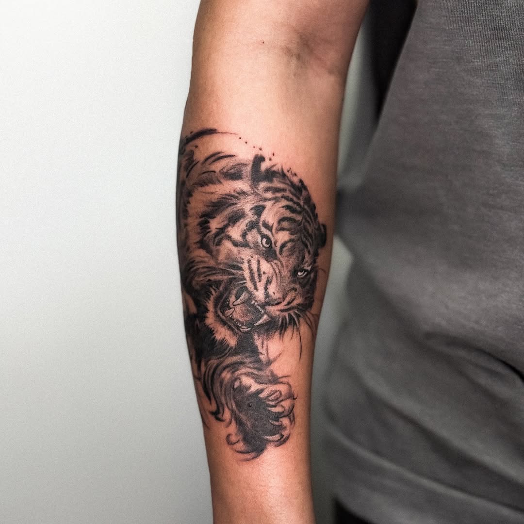 Tattoo by @banky7_tattooist — realism, black_and_grey