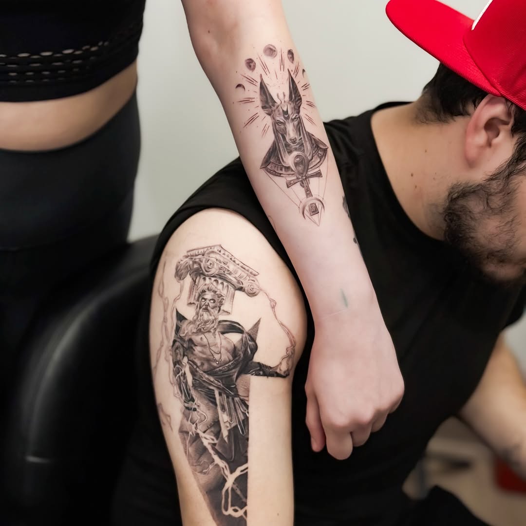 Tattoo by @banky7_tattooist — realism, black_and_grey
