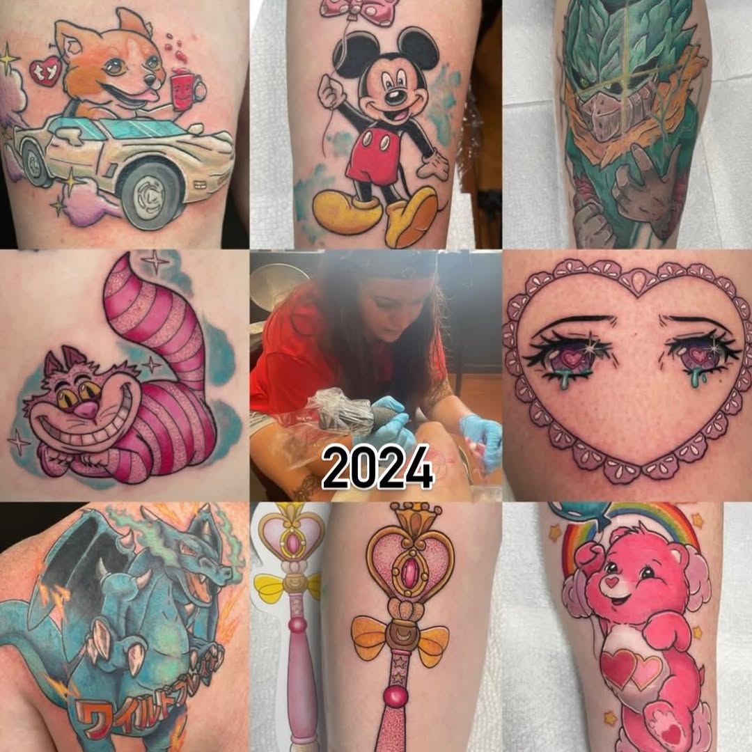 Tattoo by @thekaityfacetattoos — new_school, anime