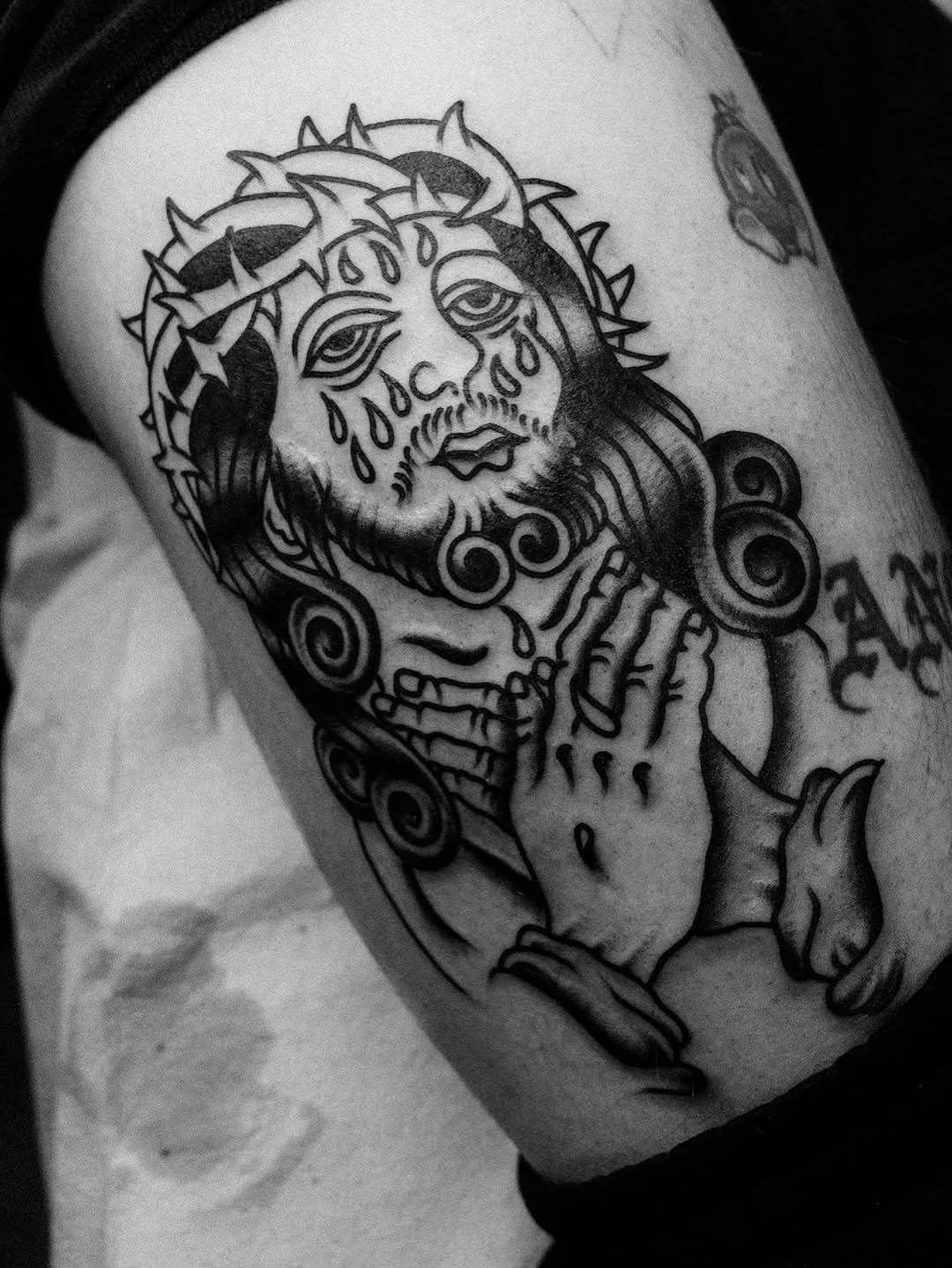 Tattoo by @gabagooltattoos โ american_traditional, black_and_grey