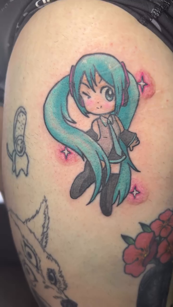 Tattoo by @rilakkaya — anime