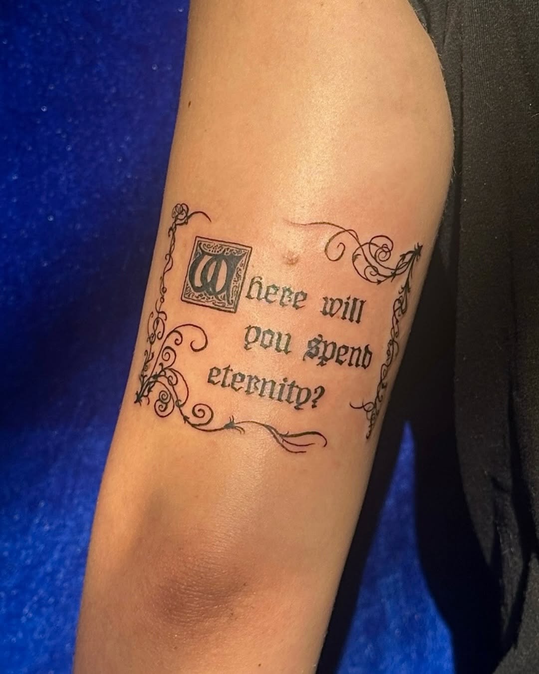 Tattoo by @tatz_doll โ lettering_script