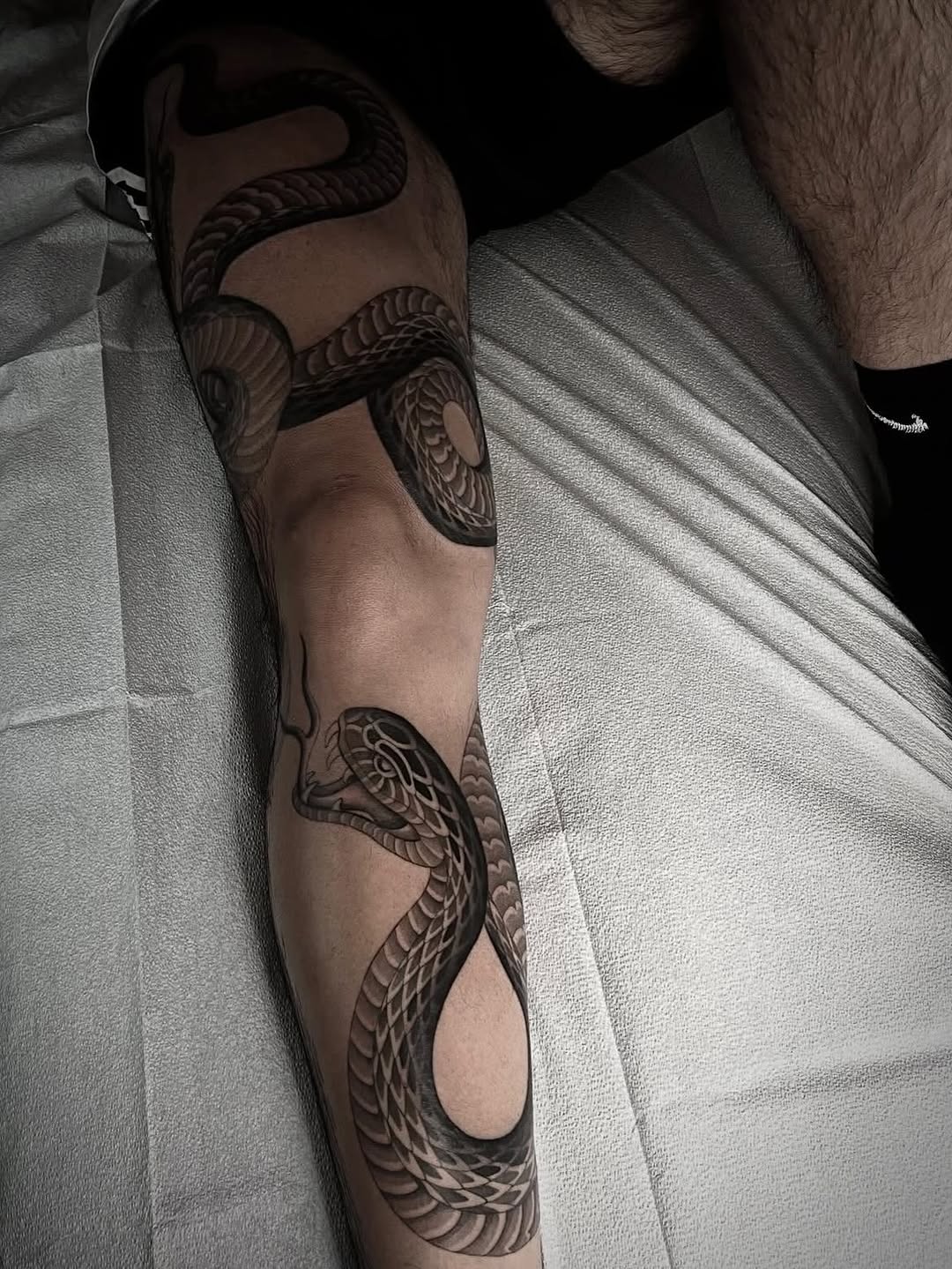 Tattoo by @linahsiaotattoo — realism, black_and_grey