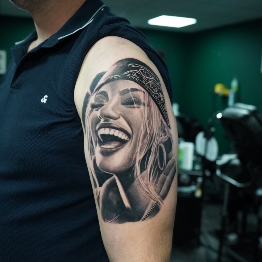 Tattoo work at Knoxville Tattoo Convention