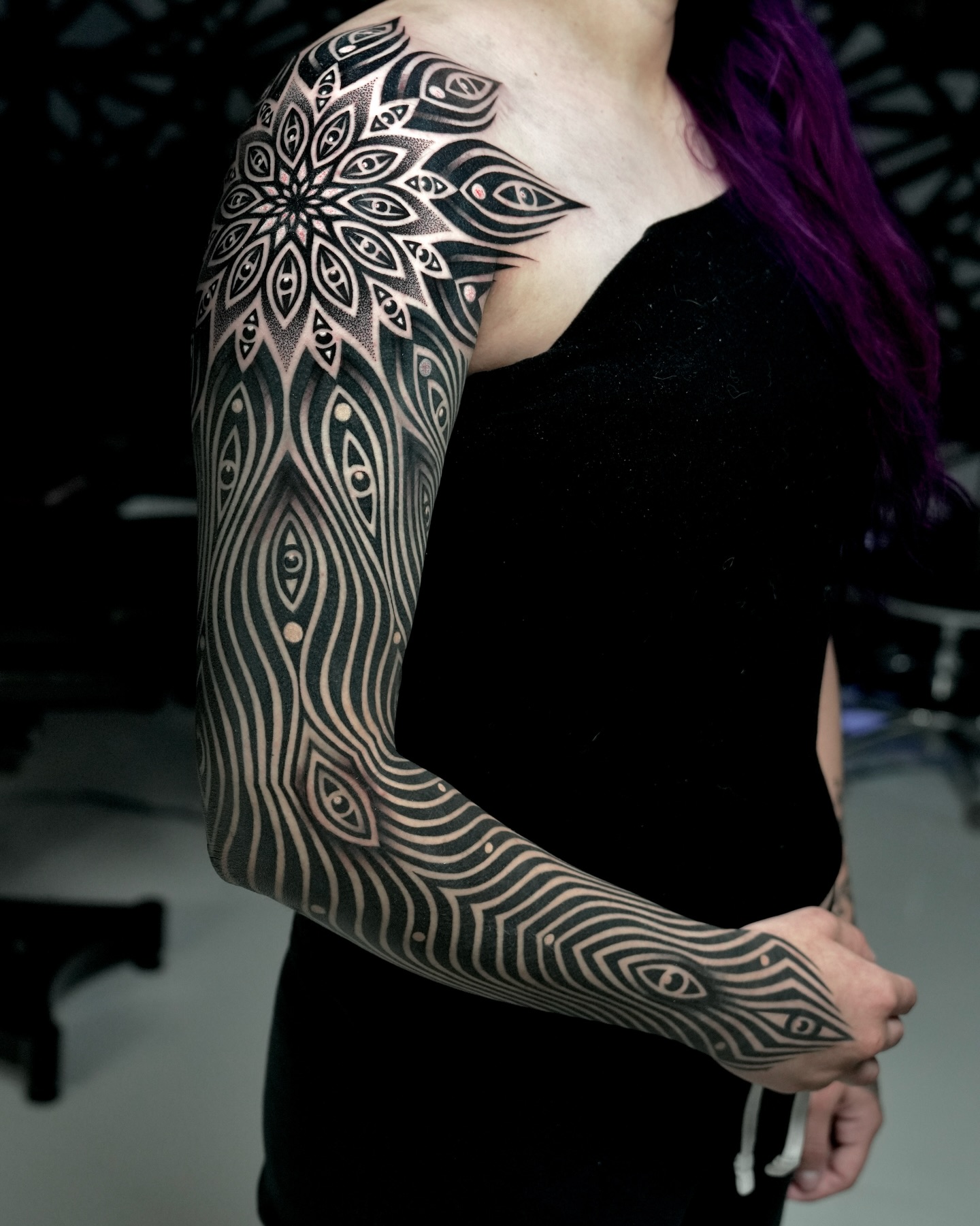 Tattoo by @ilyacascad — geometric, dotwork
