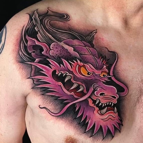 Tattoo by @daemiondesign — japanese_irezumi, neo_traditional