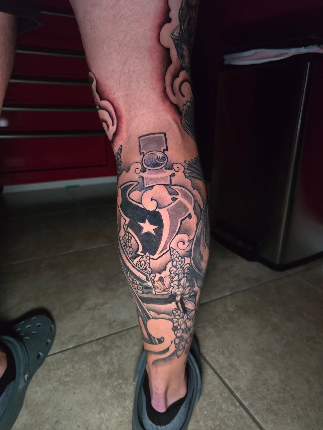 Tattoo by @samlg.tattoo — black_and_grey, realism