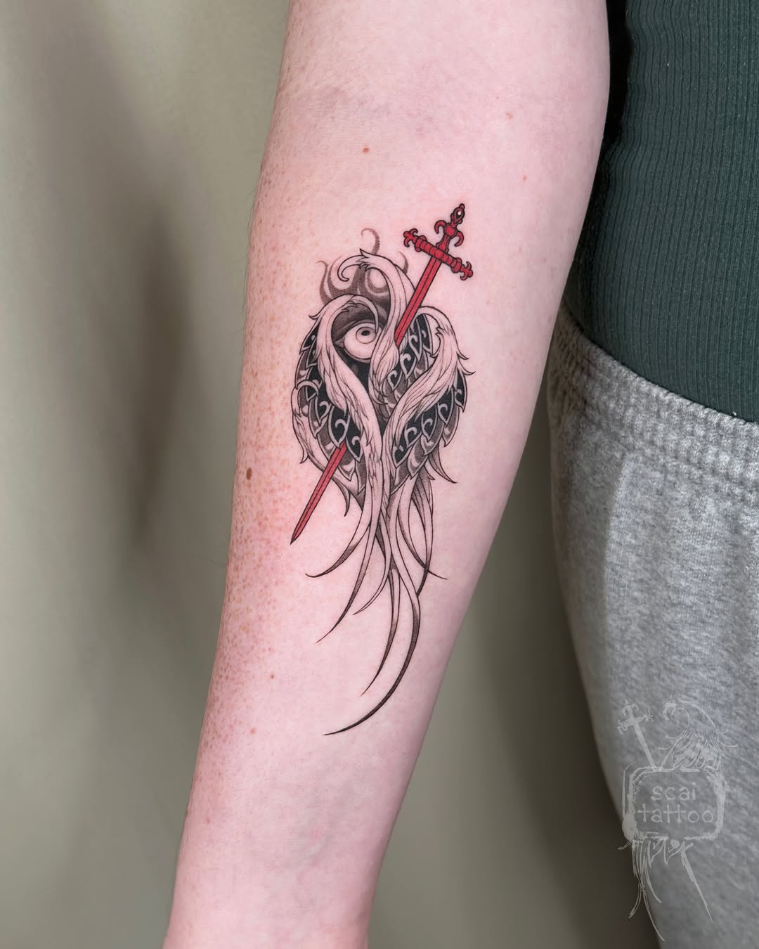 Tattoo by @scaitattoo โ black_and_grey, illustrative