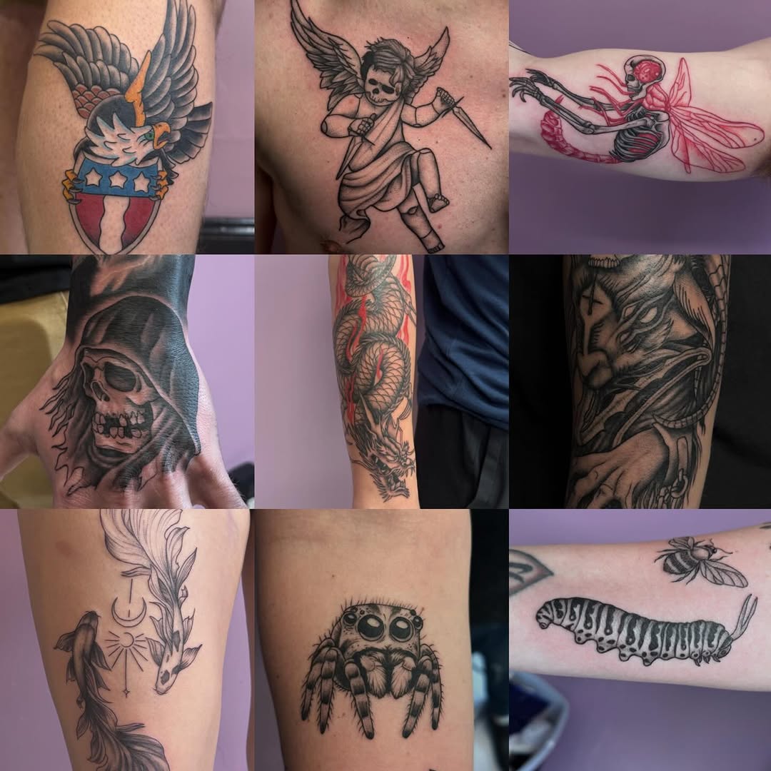 Tattoo by @acetats._ — american_traditional, black_and_grey