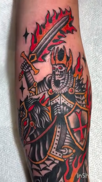 Tattoo by @bobby_ellis_tattooer — neo_traditional, black_and_grey