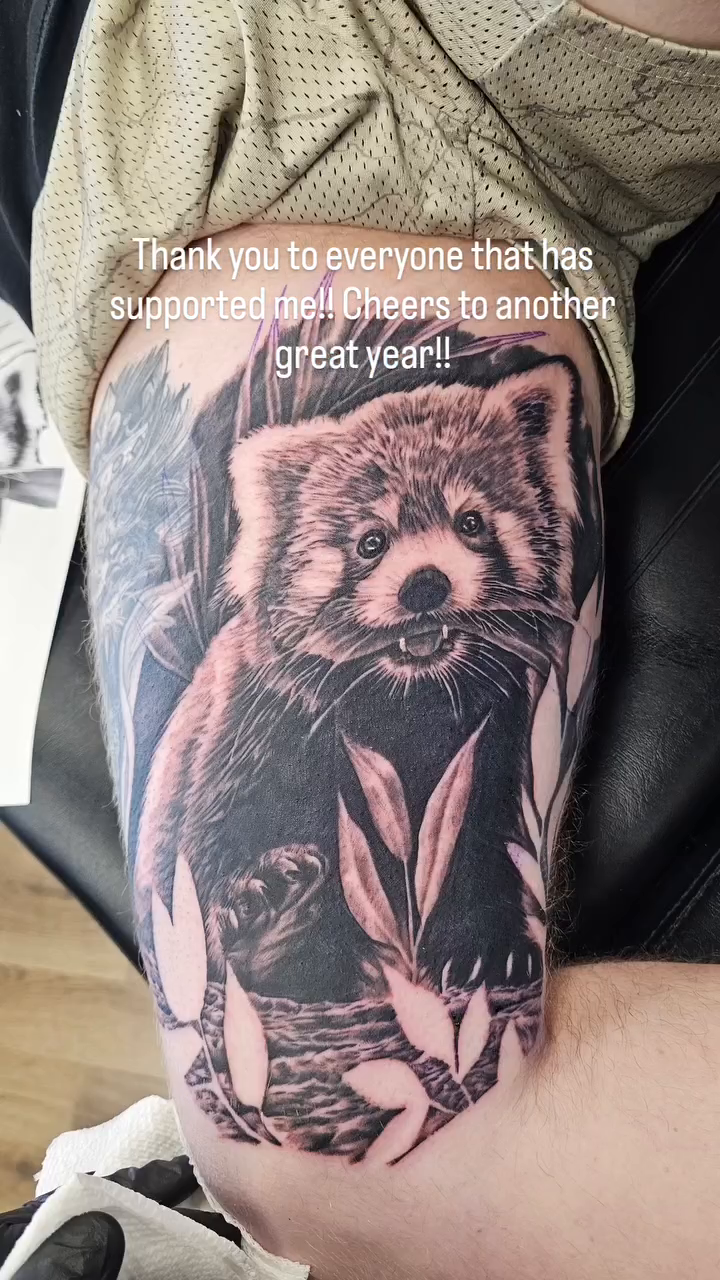 Tattoo by @blovetattoo — black_and_grey, realism