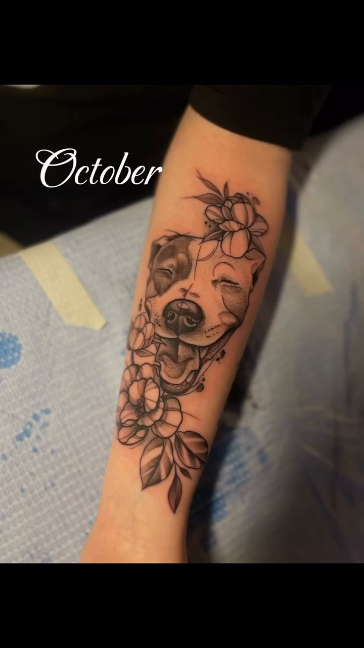 Tattoo by @brittanywelshtattoos — illustrative, black_and_grey