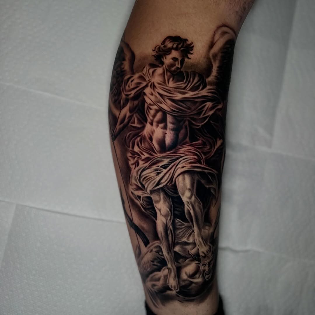 Tattoo by @kevoiinks — realism, black_and_grey