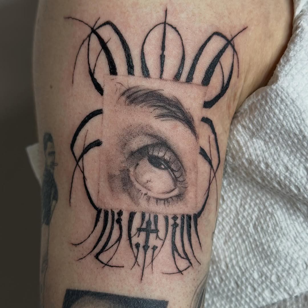 Tattoo by @good.boi.ink — realism, blackwork