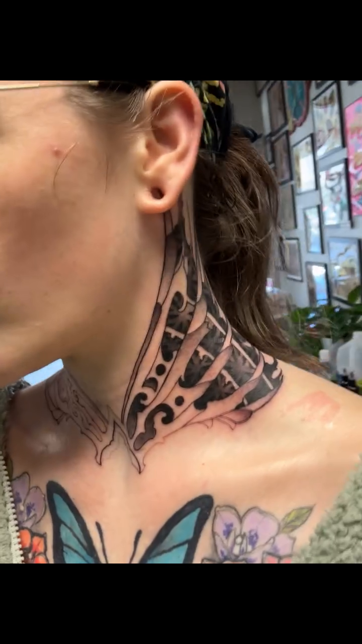 Tattoo by @vixx_stixx_tattoo — geometric, blackwork