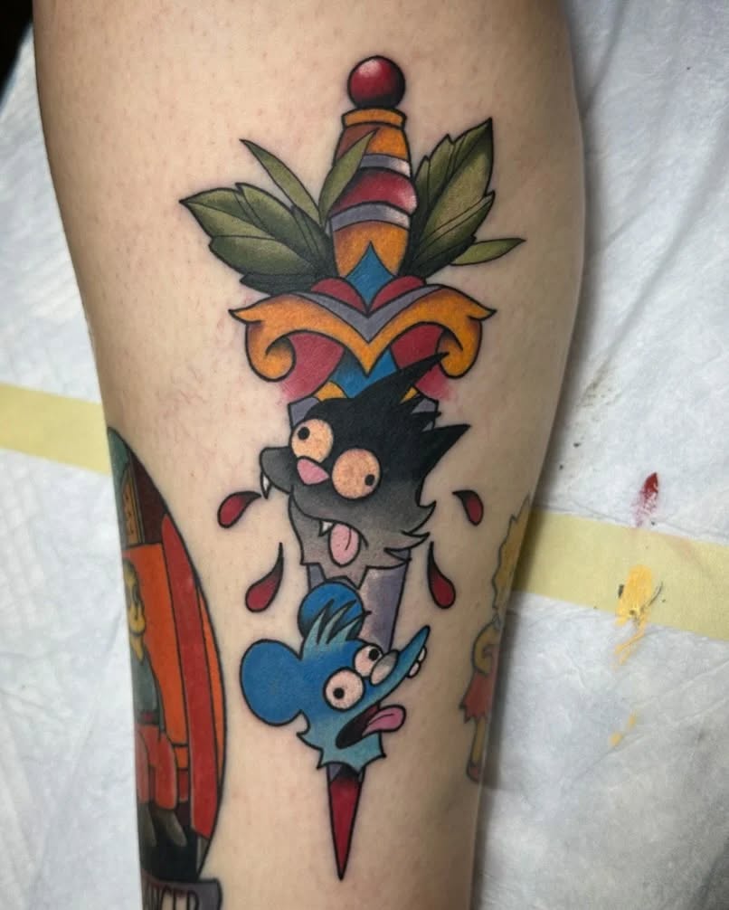 Tattoo by @rafaellubowitt — american_traditional, illustrative