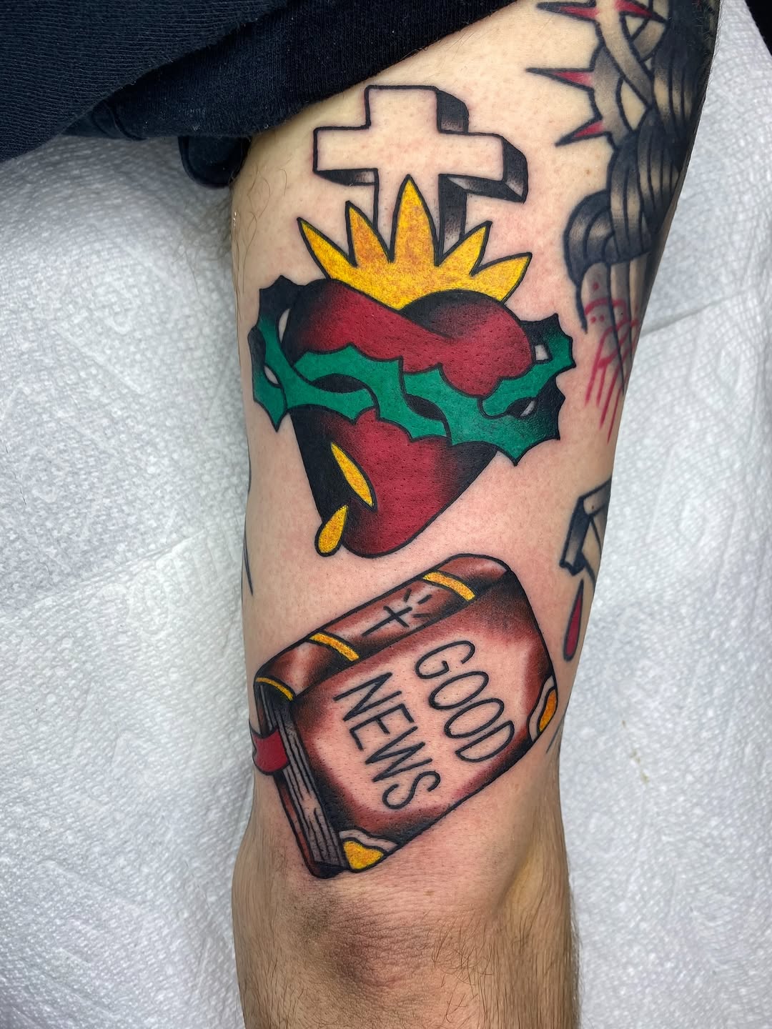 Tattoo by @aaronmasterstattoos — american_traditional, illustrative
