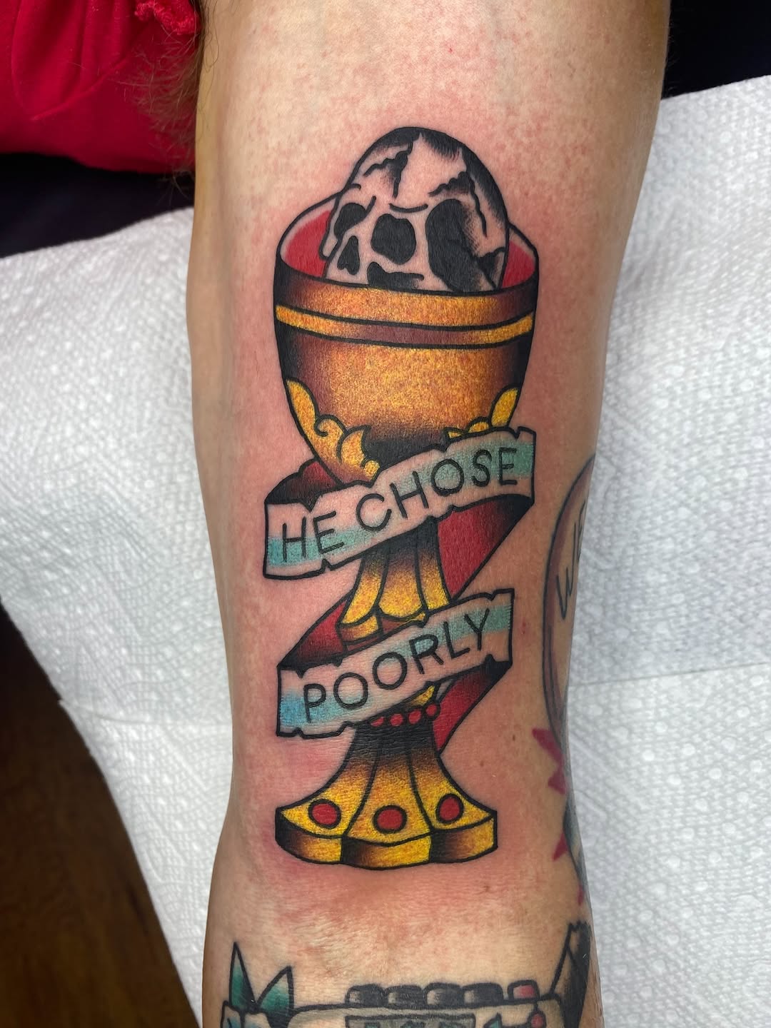 Tattoo by @aaronmasterstattoos — american_traditional, illustrative