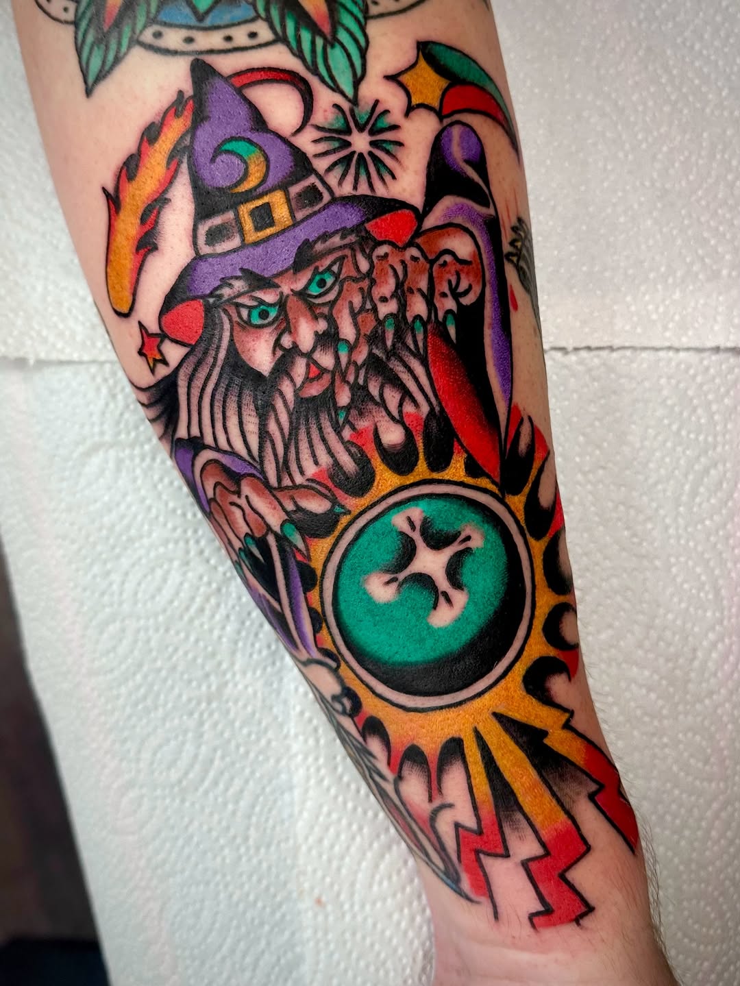 Tattoo by @christine_montoya.art — american_traditional, illustrative