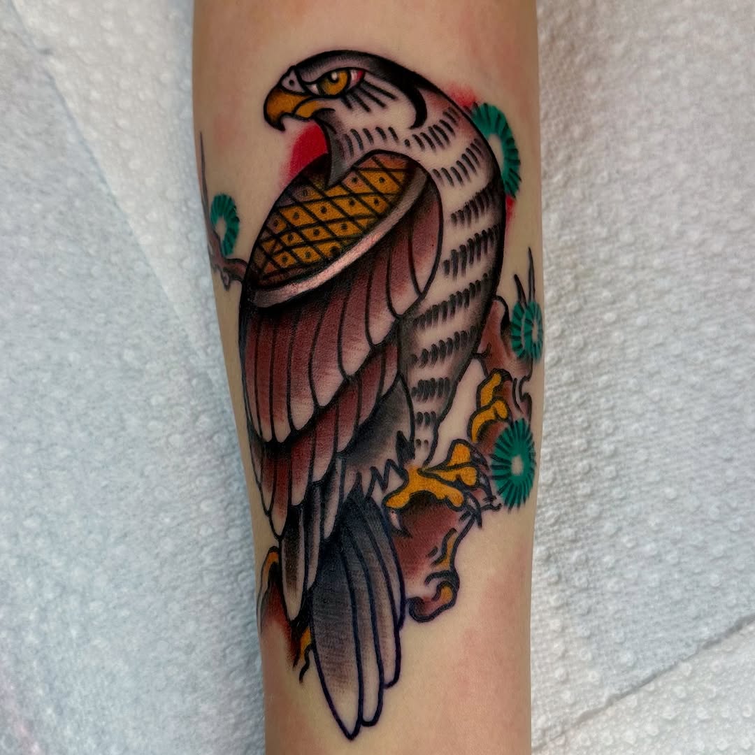 Tattoo by @christine_montoya.art — american_traditional, illustrative