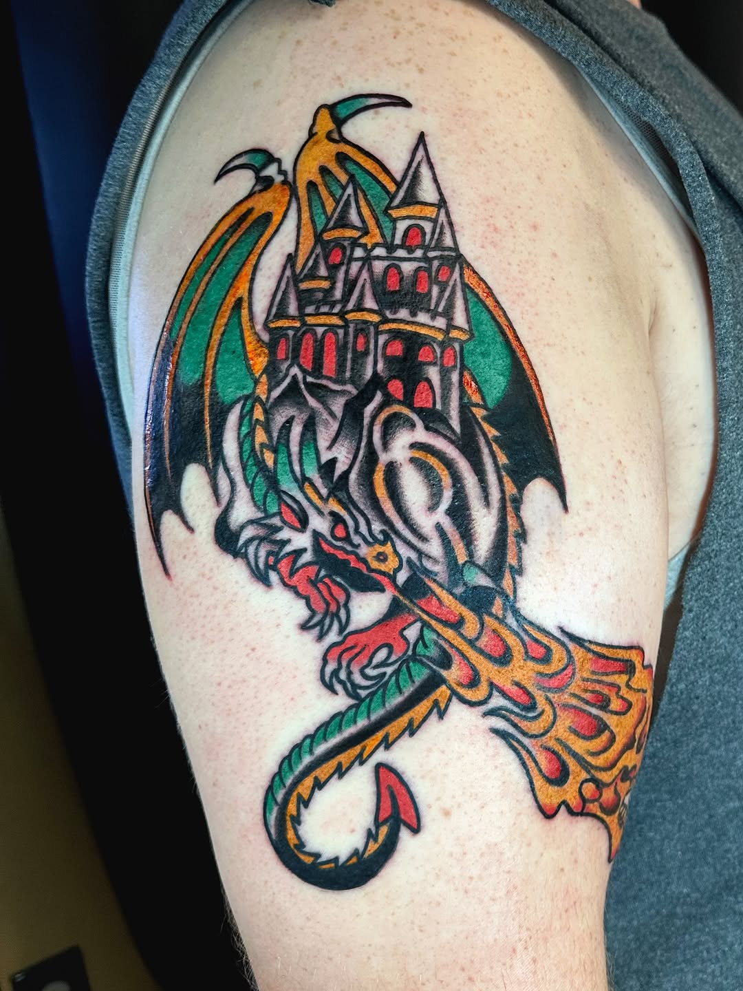 Tattoo by @christine_montoya.art — american_traditional, illustrative