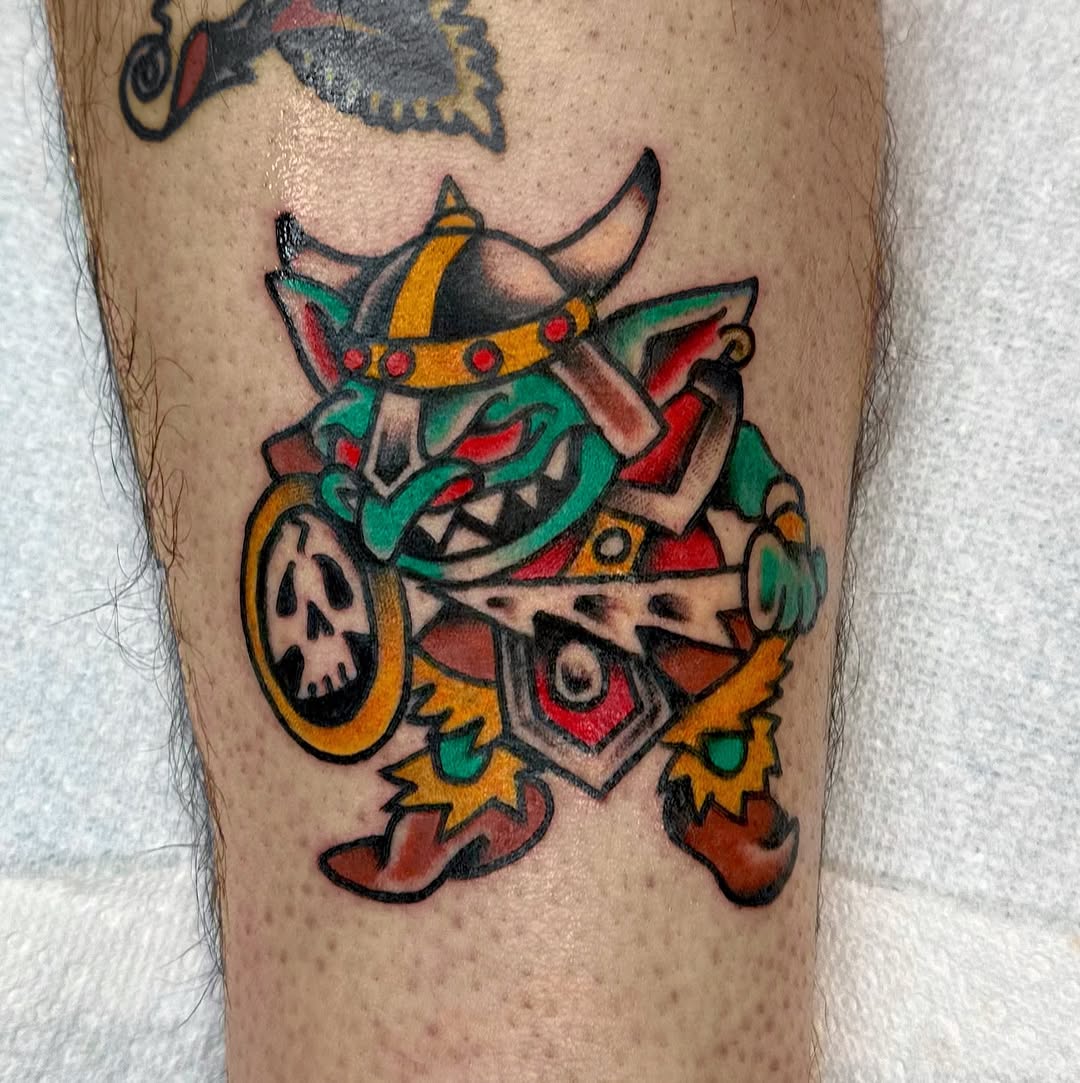 Tattoo by @christine_montoya.art — american_traditional, illustrative