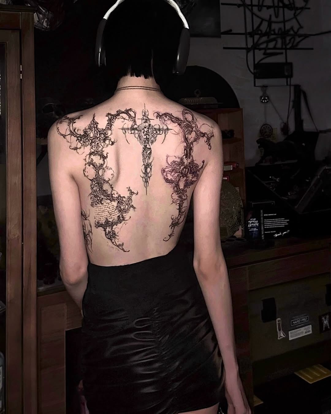 Tattoo by @gun_tattooist — blackwork, ornamental