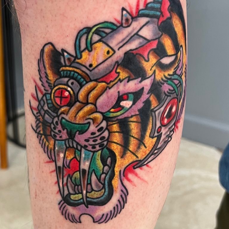 Tattoo by @garrettxjerome โ new_school, blackwork