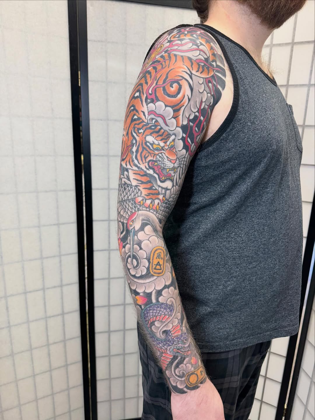 Tattoo by @etbennett_tattoo — japanese_irezumi, black_and_grey