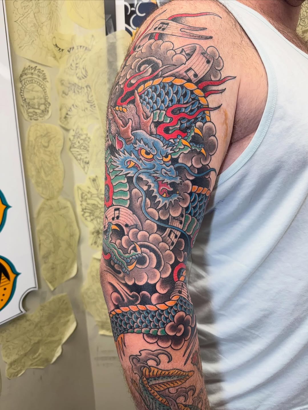 Tattoo by @etbennett_tattoo — japanese_irezumi, black_and_grey