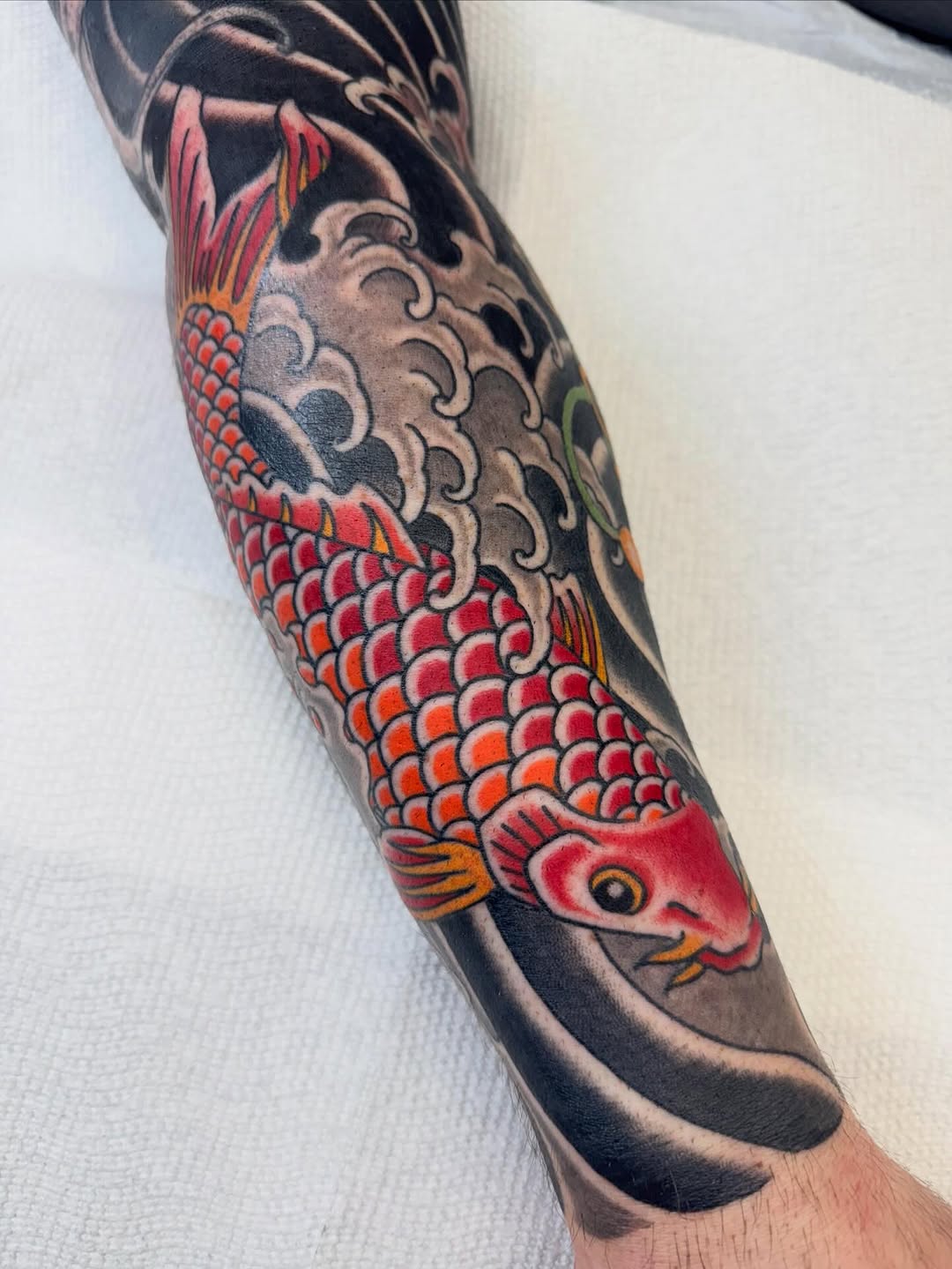 Tattoo by @etbennett_tattoo — japanese_irezumi, black_and_grey