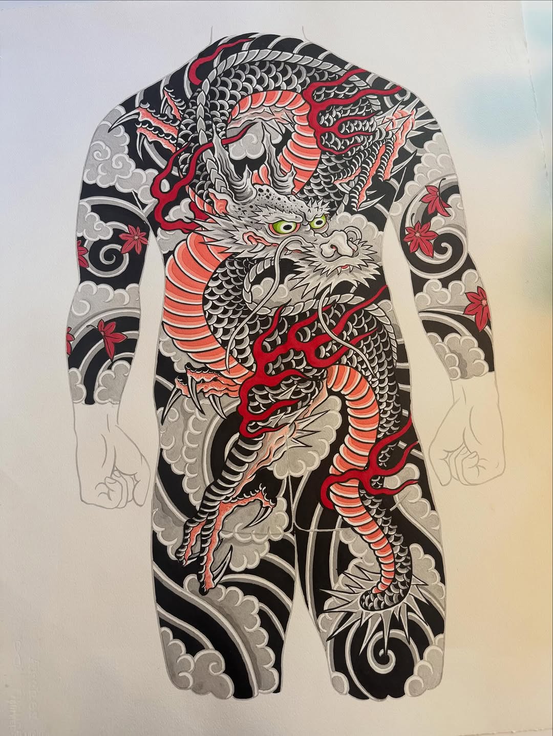 Tattoo by @etbennett_tattoo — japanese_irezumi, black_and_grey