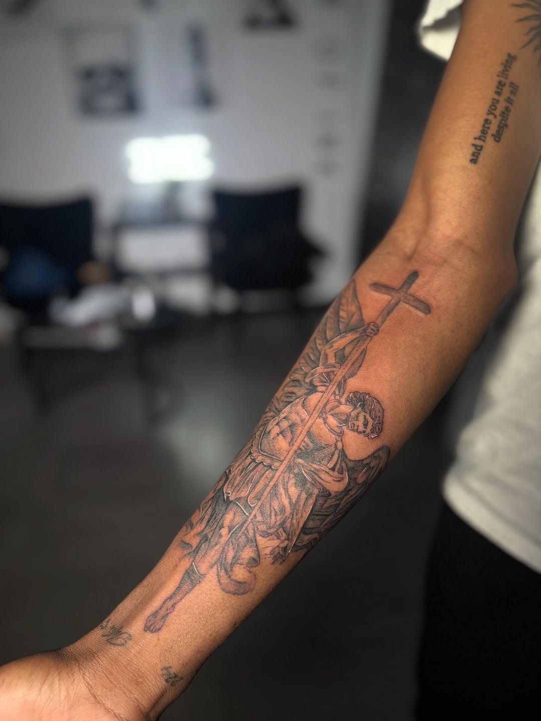 Tattoo by @shyluhv — black_and_grey, realism