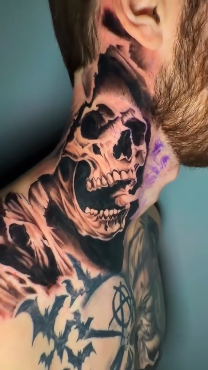 Tattoo by @shellzinkz — dark_realism, black_and_grey