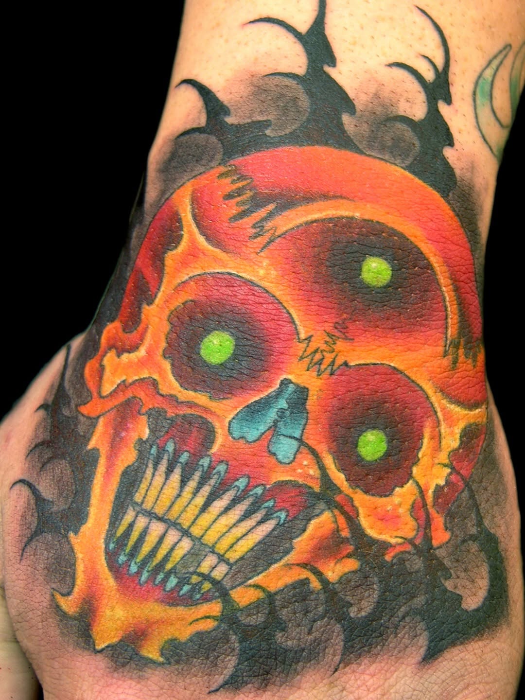 Tattoo by @birdshizzel — new_school, trash_polka