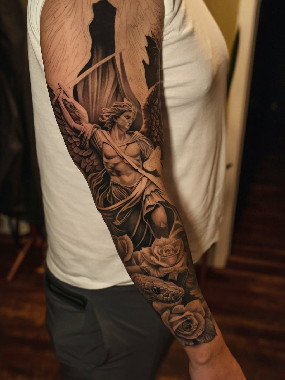 Tattoo by @kotytattoos — realism, black_and_grey