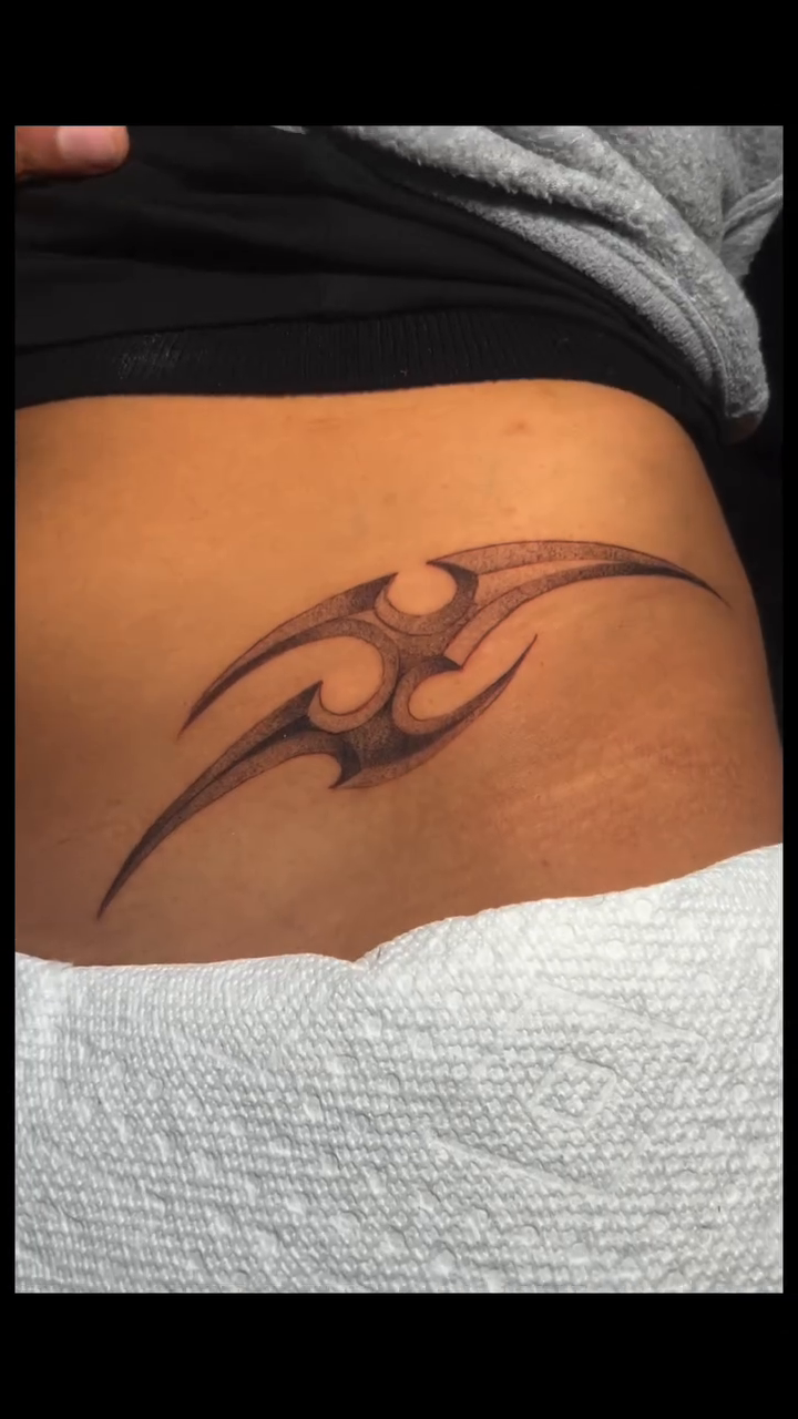 Tattoo by @galiciaink — tribal, black_and_grey