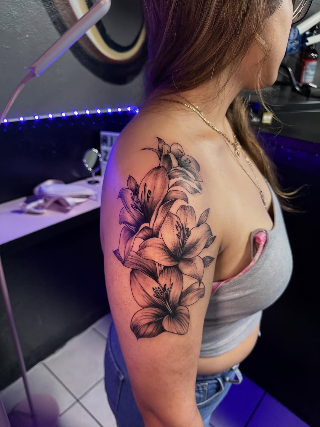Tattoo by @jazlow03 — black_and_grey, realism