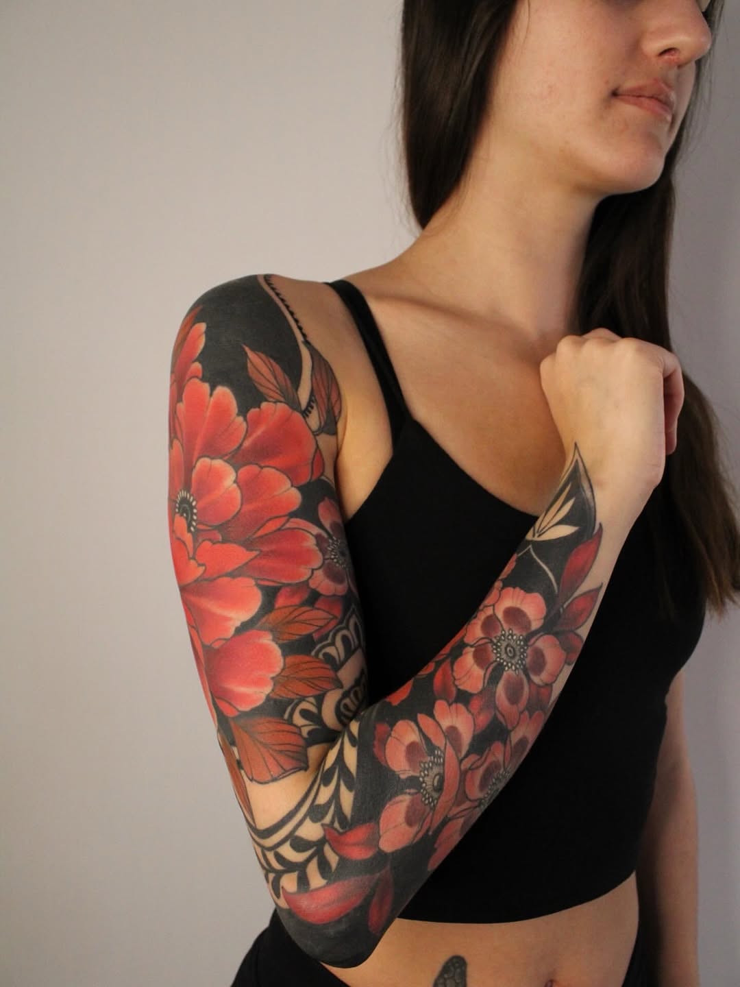 Tattoo by @attackofthe50footwoman — japanese_irezumi, blackwork